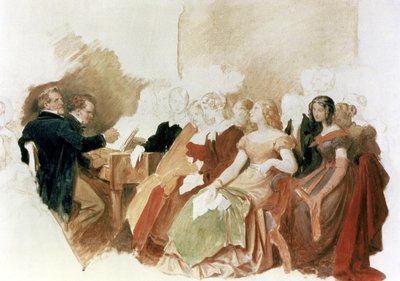 Study for An Evening at Baron von Spaun